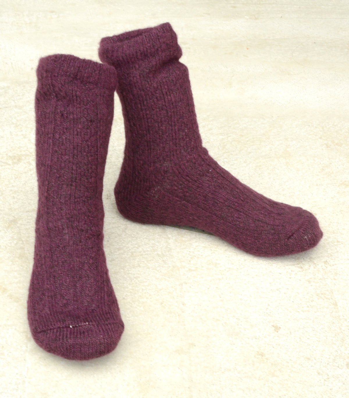 SILK LAYERED SOCKS(2111TA)モヘア調シルクとウール二重ソックス