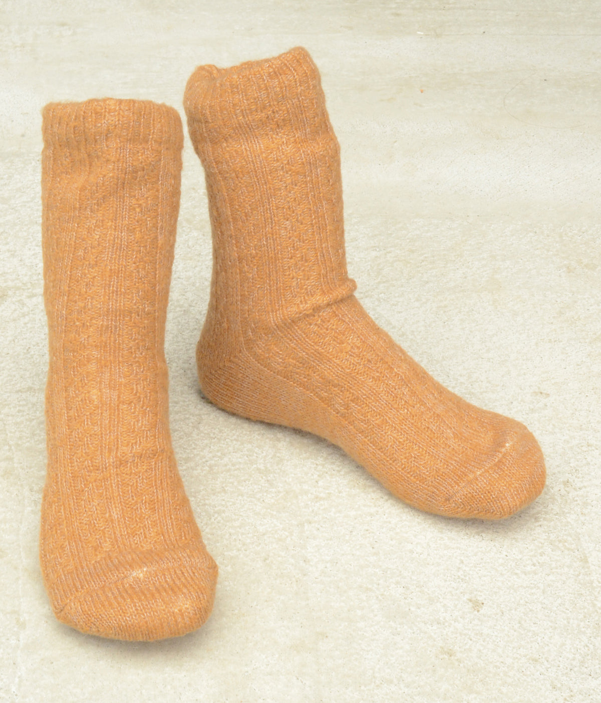 SILK LAYERED SOCKS(2111TA)モヘア調シルクとウール二重ソックス