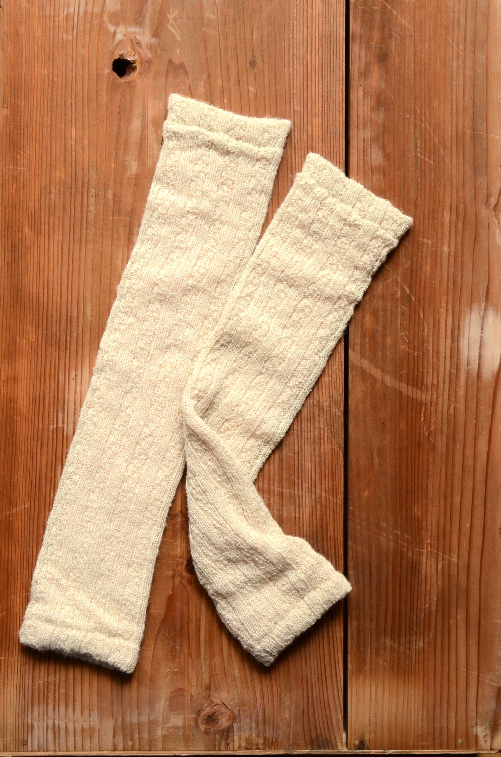 4111TA SILK LAYERED シルク二重編みレッグウォーマー