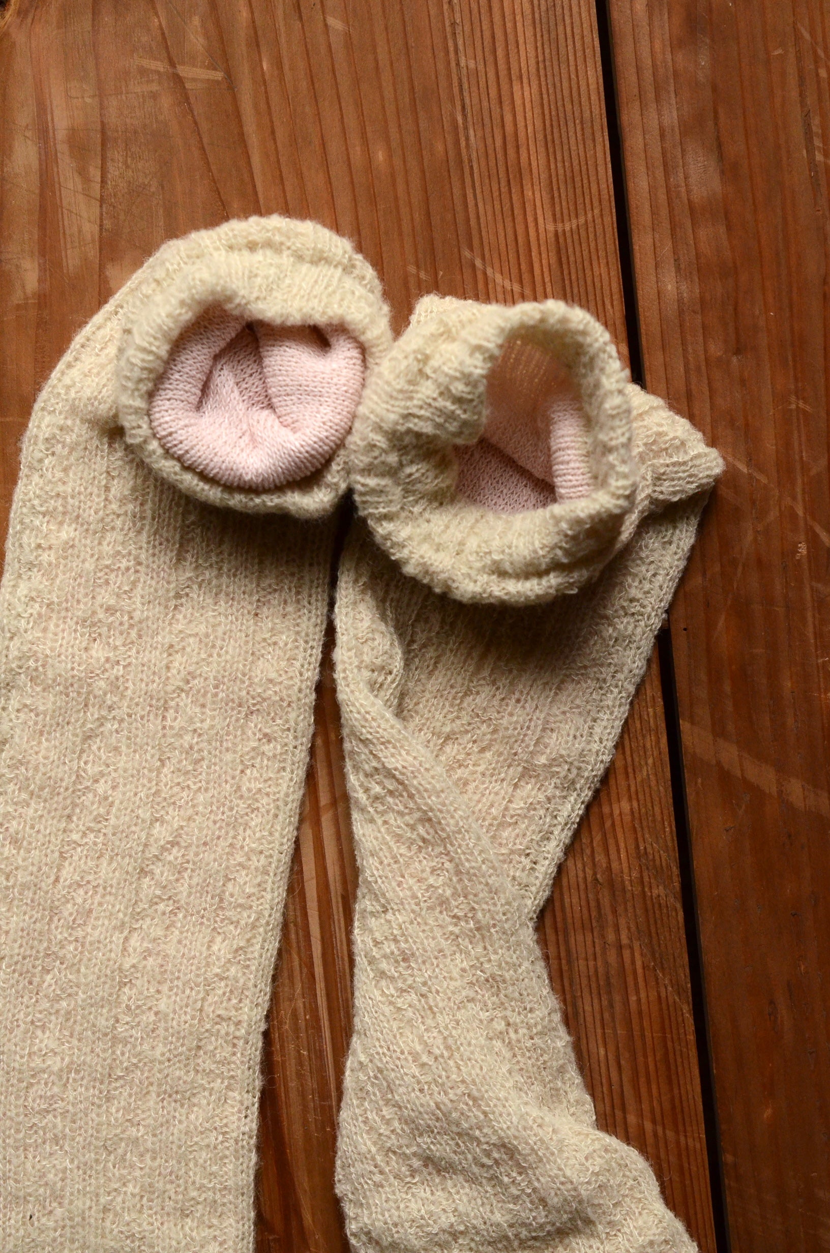 4111TA SILK LAYERED シルク二重編みレッグウォーマー