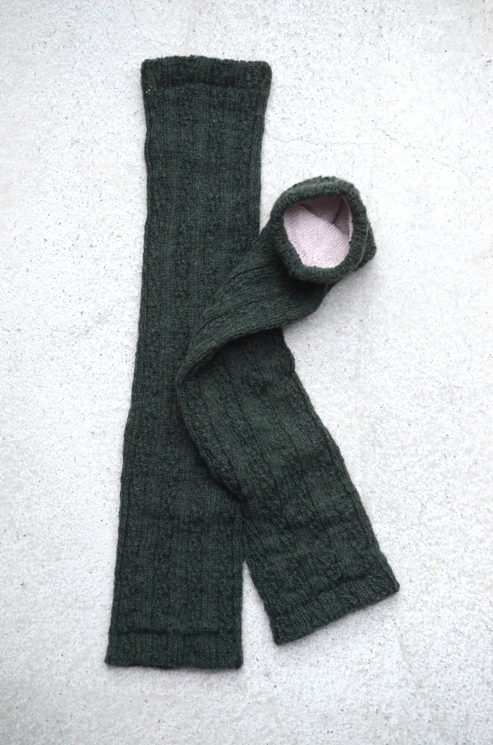 4111TA SILK LAYERED シルク二重編みレッグウォーマー