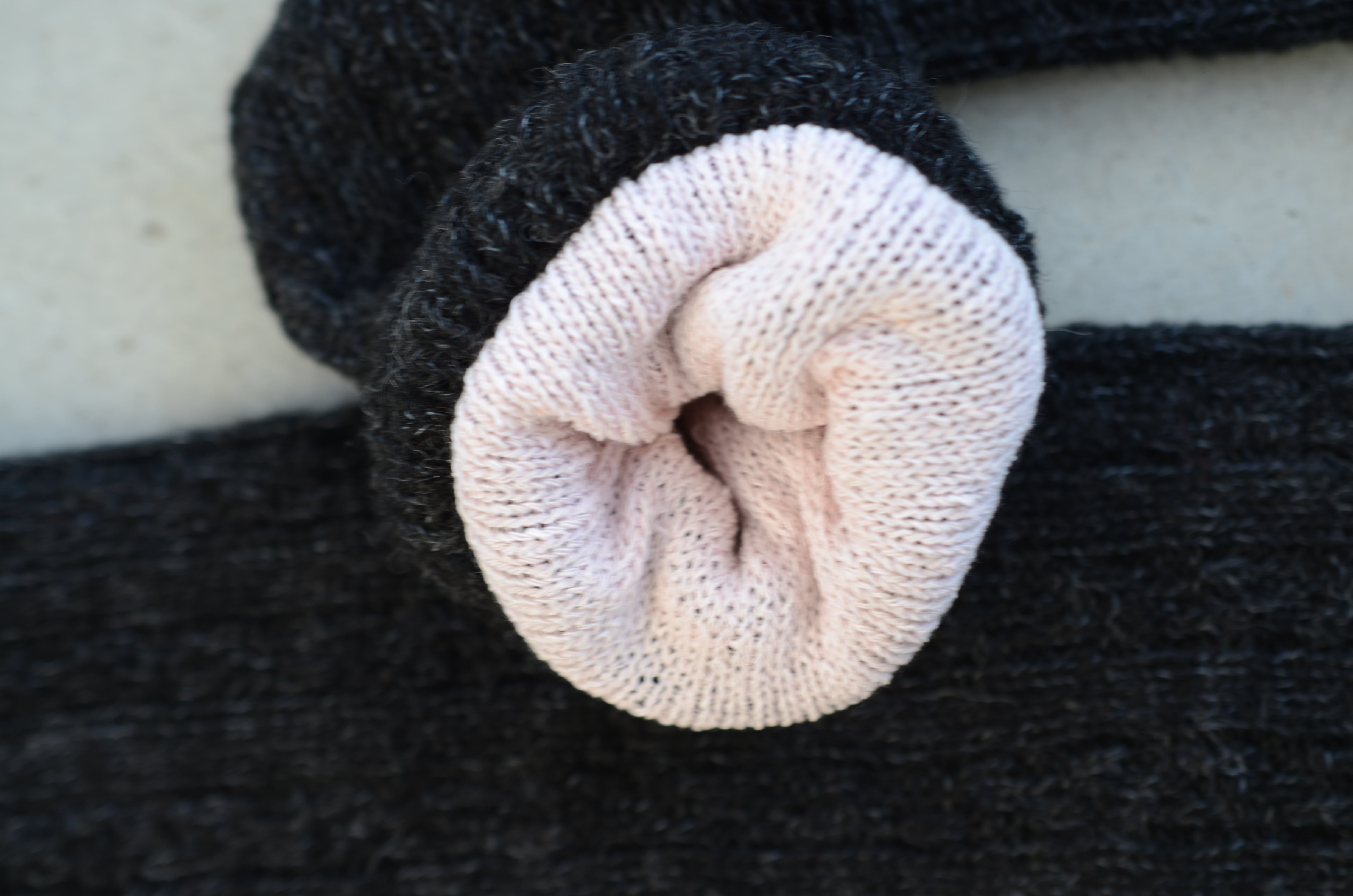 4111TA SILK LAYERED シルク二重編みレッグウォーマー