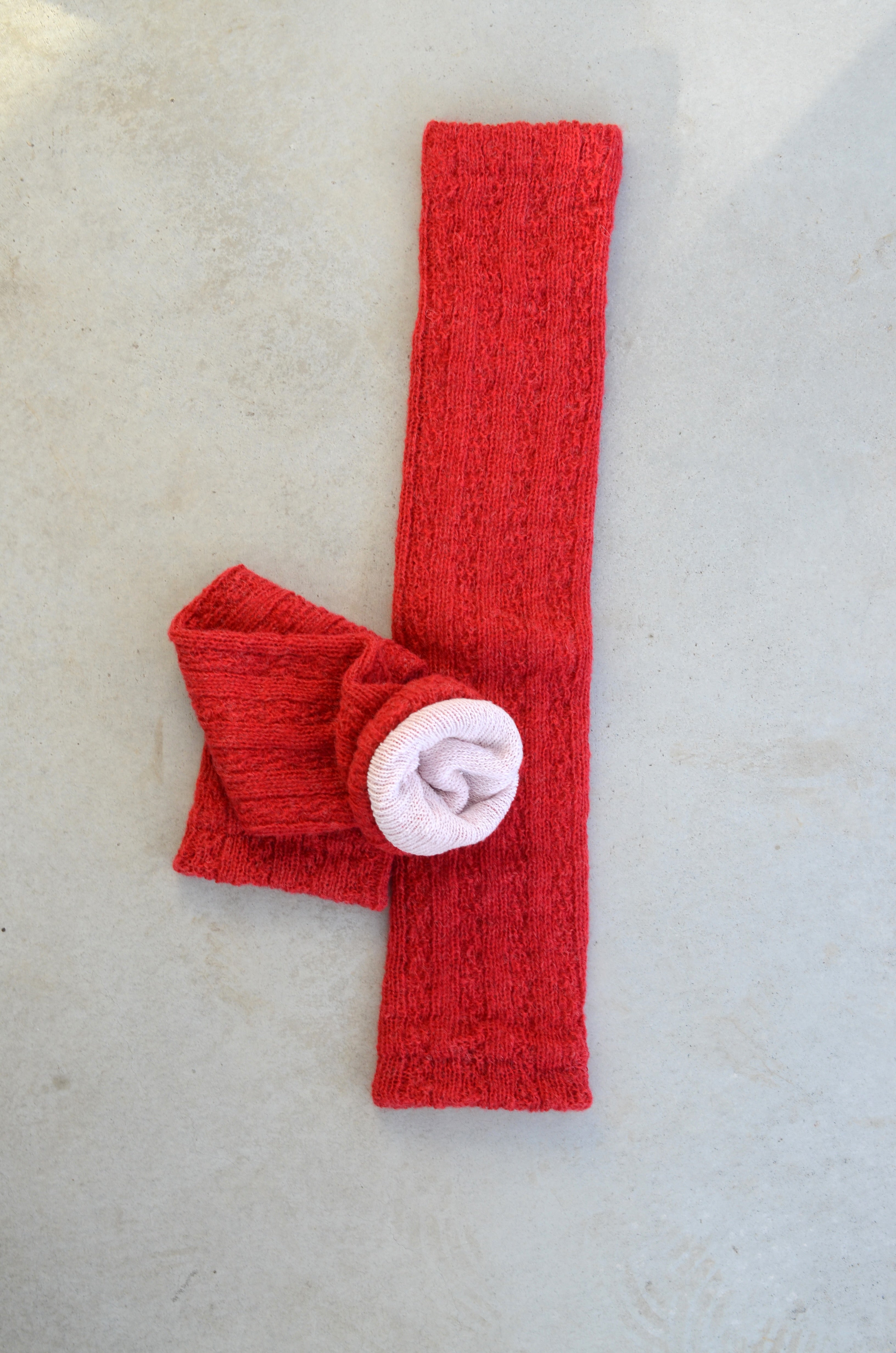 4111TA SILK LAYERED シルク二重編みレッグウォーマー