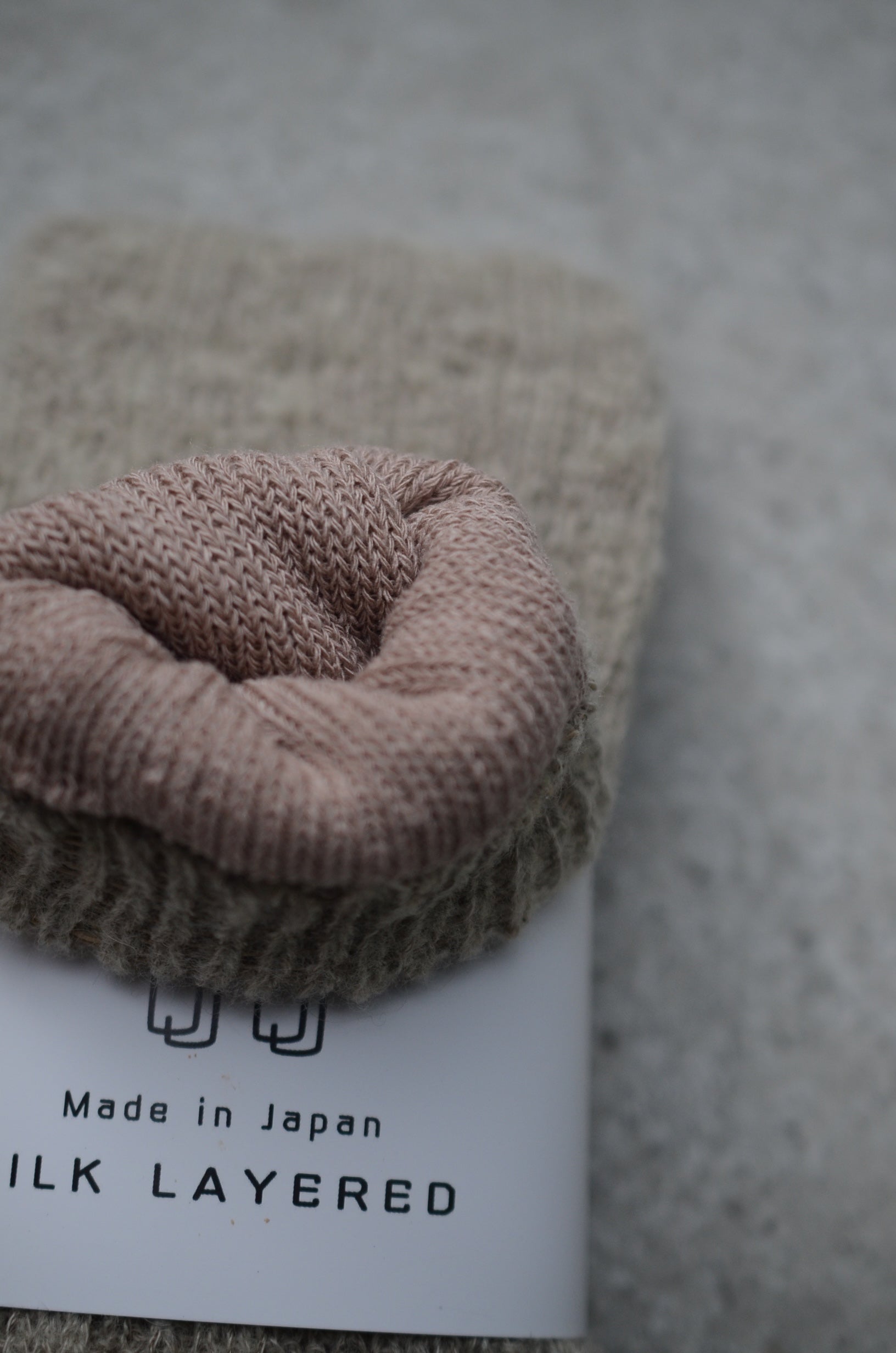 4111TA SILK LAYERED シルク二重編みレッグウォーマー