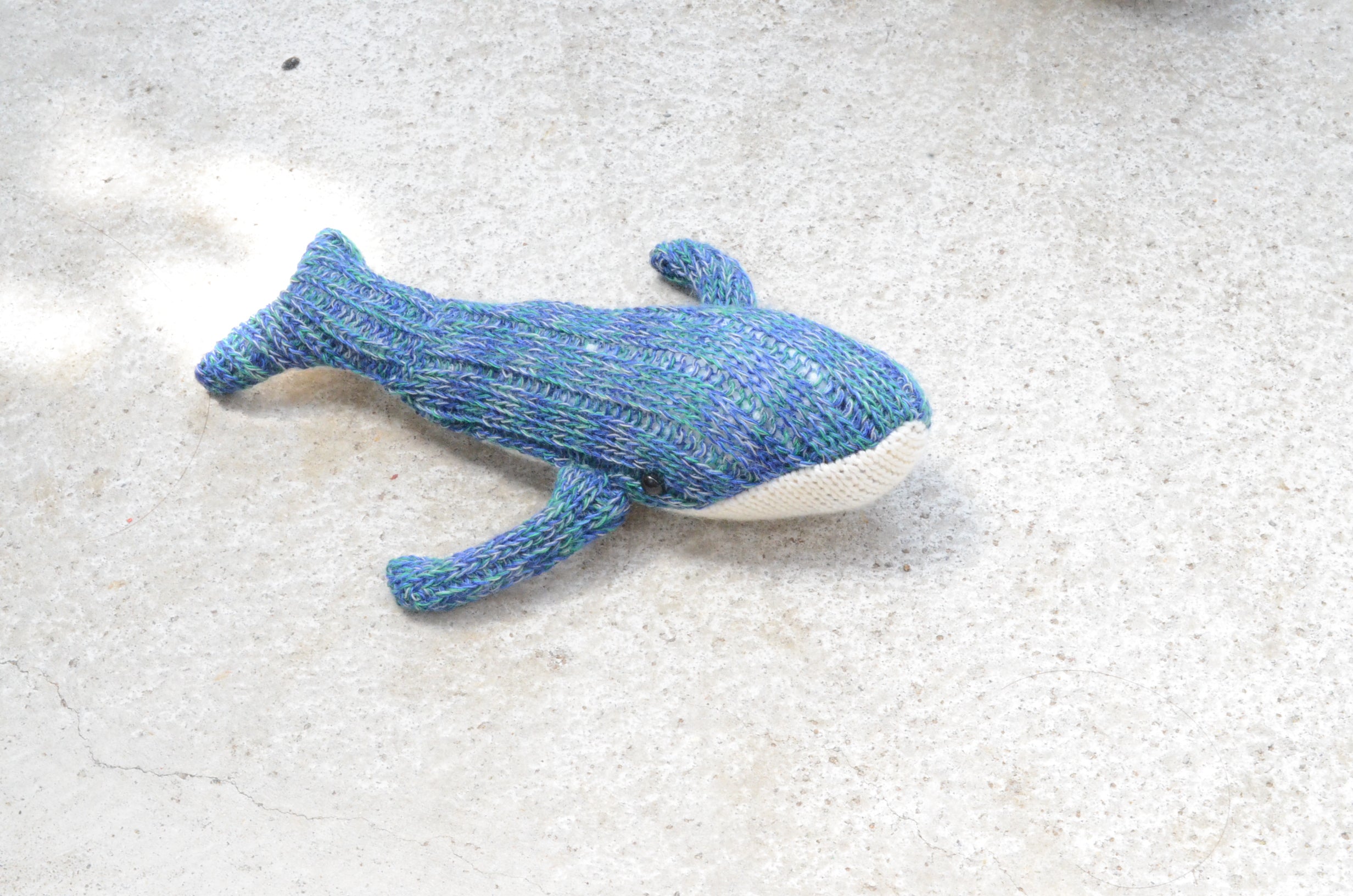くじら/handmade socktoys
