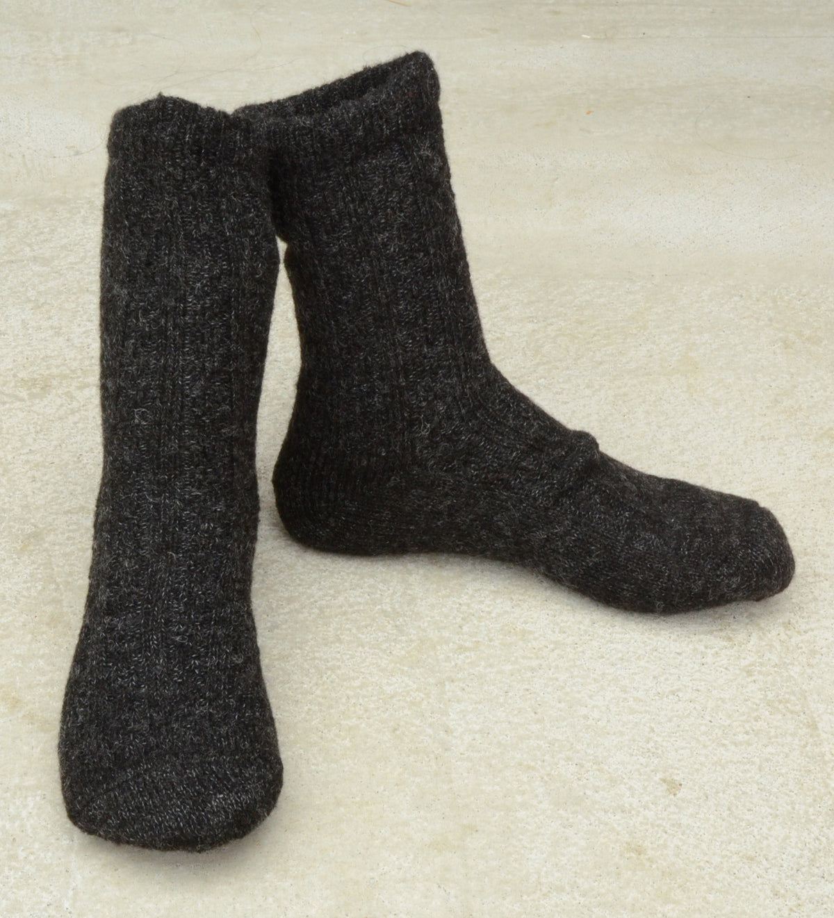 SILK LAYERED SOCKS(2111TA)モヘア調シルクとウール二重ソックス