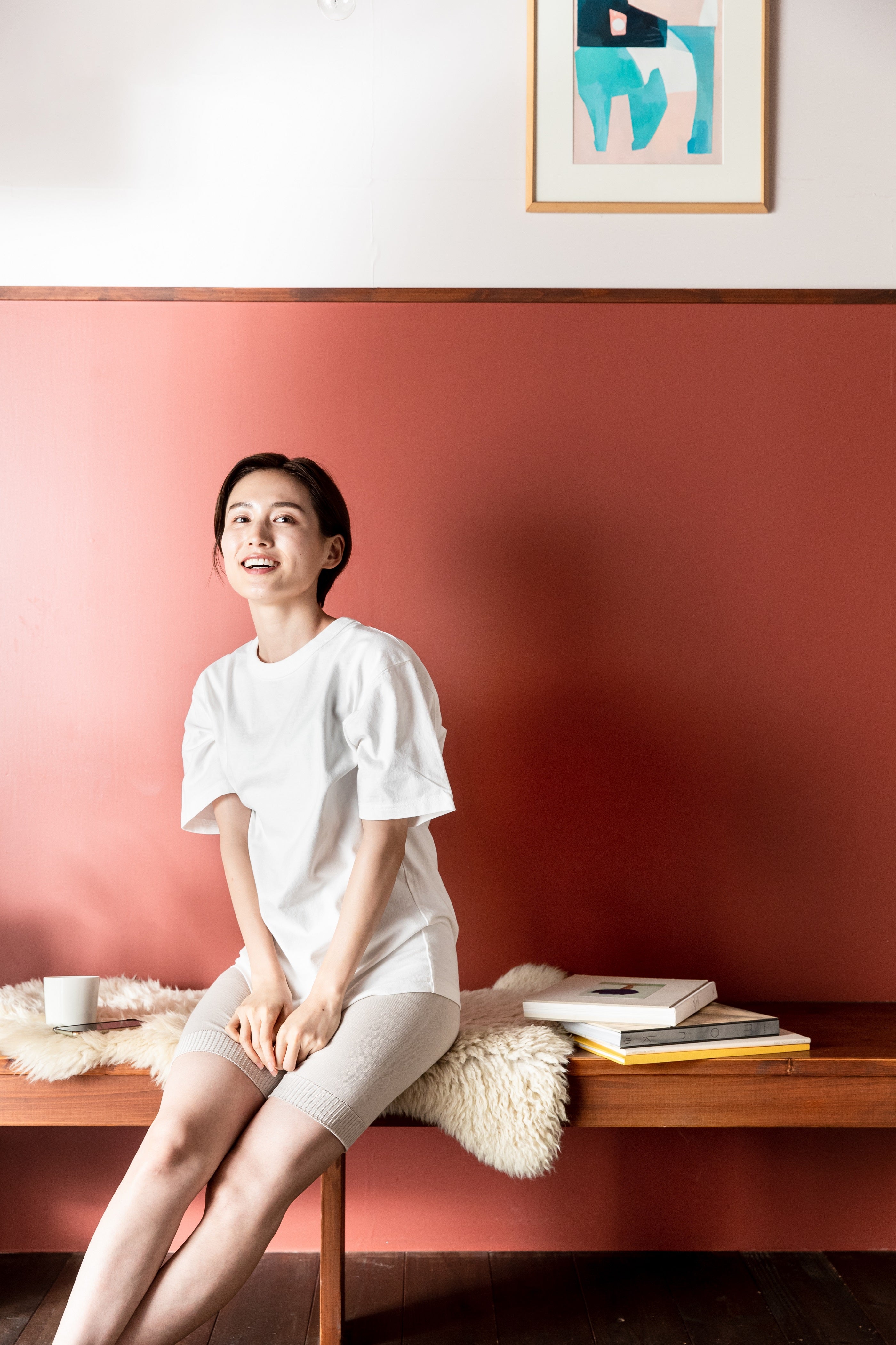 日本製 ニットの腹巻きパンツ
