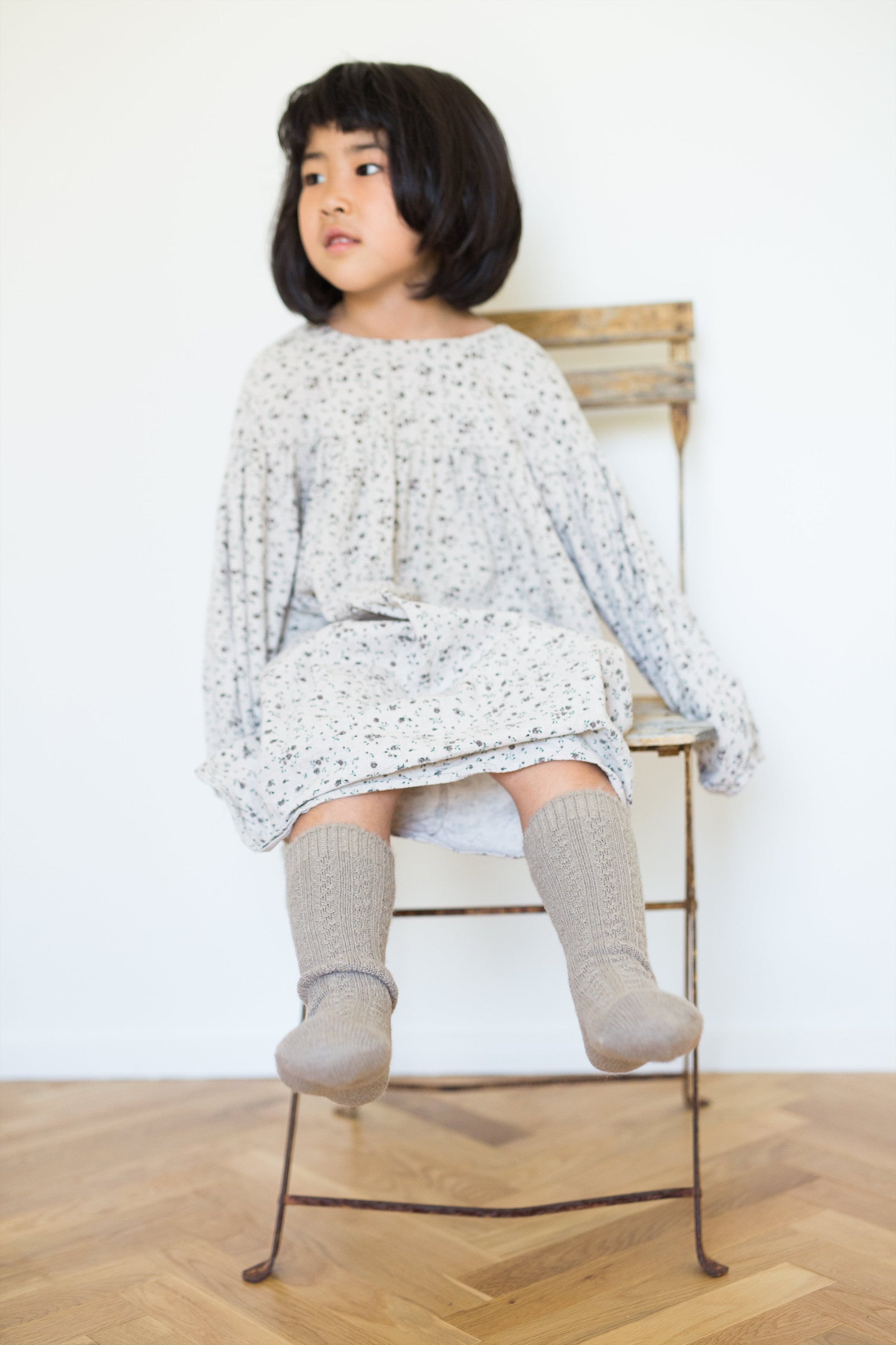 Natural wool socks(S)日本製靴下