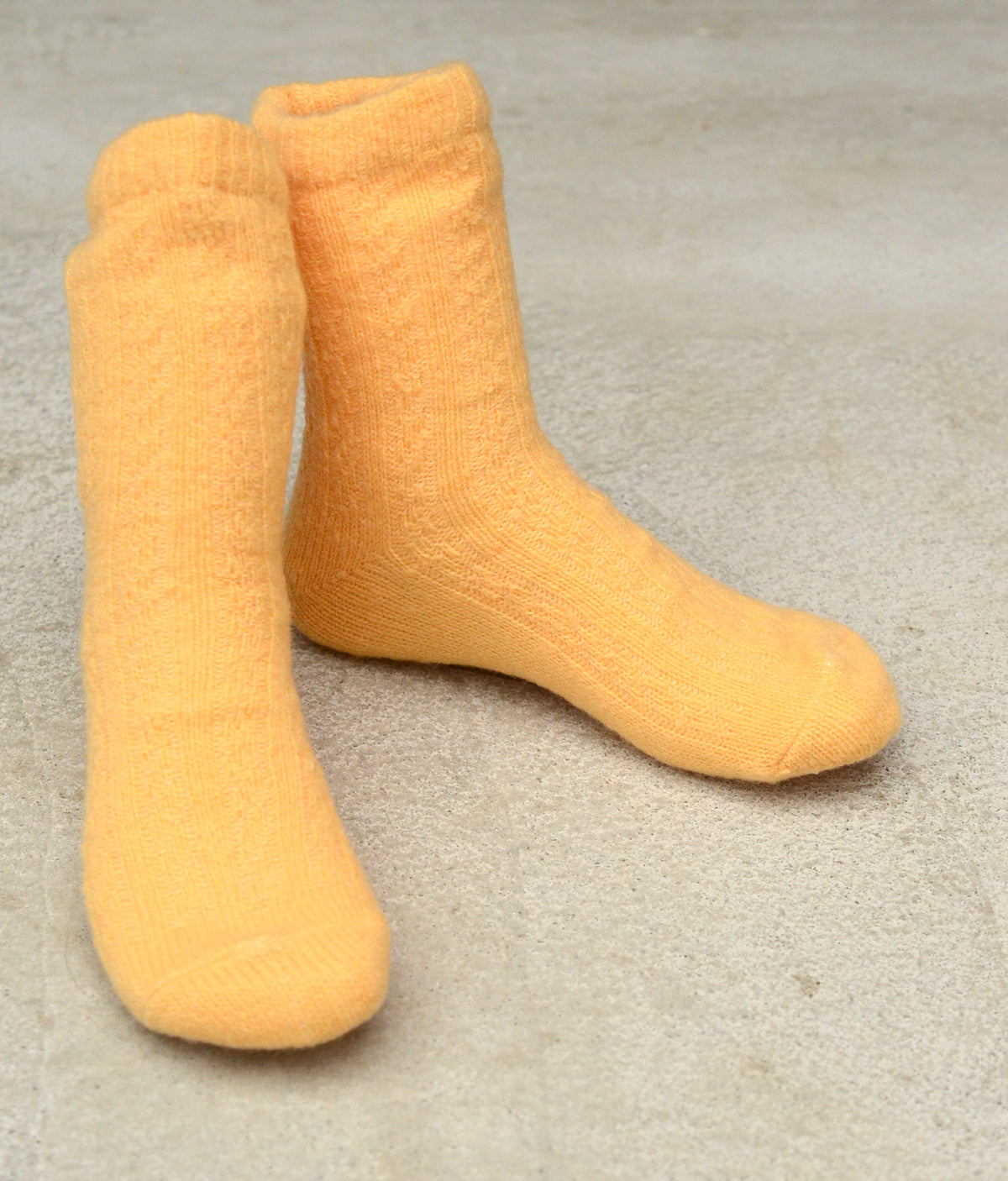 SILK LAYERED SOCKS（2111TA）モヘア調シルクとウール二重ソックス