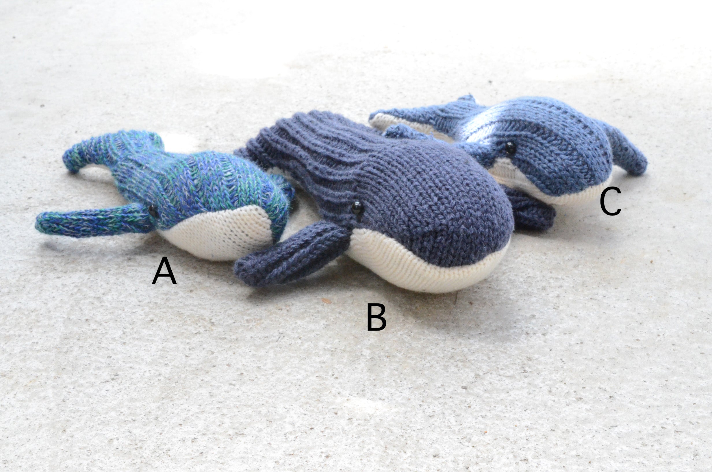 くじら／handmade socktoys
