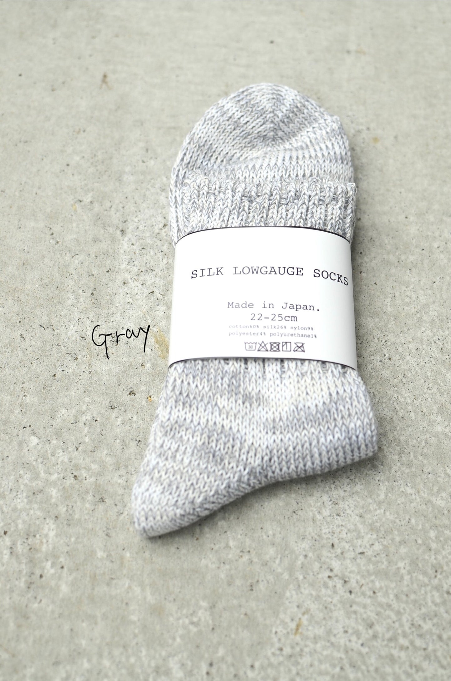 SILK LOWGAUGE SOCKS シルクローゲージソックス