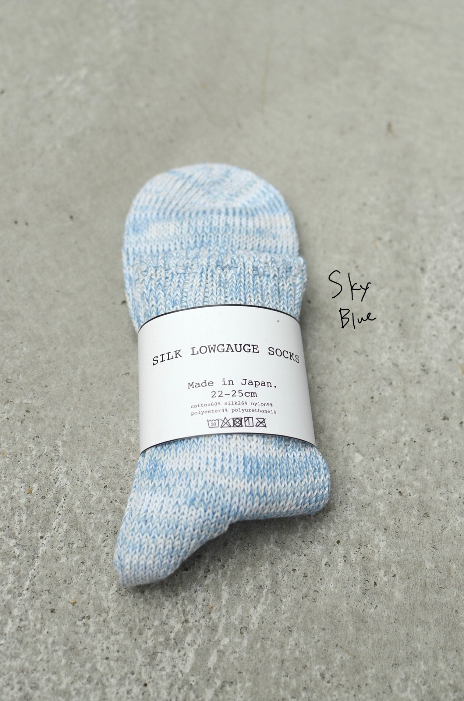 SILK LOWGAUGE SOCKS シルクローゲージソックス