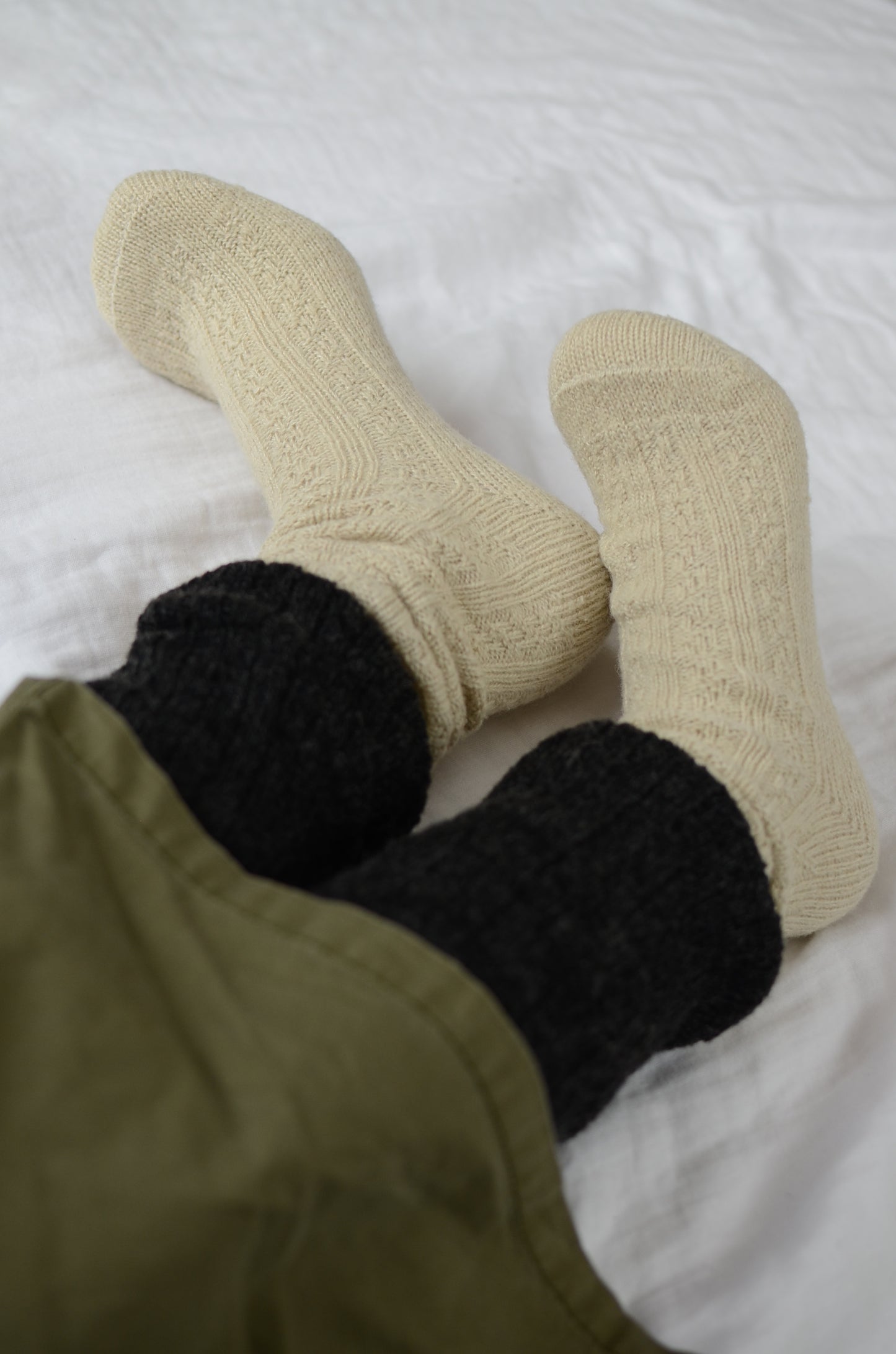 Natural wool socks(M) 日本製靴下