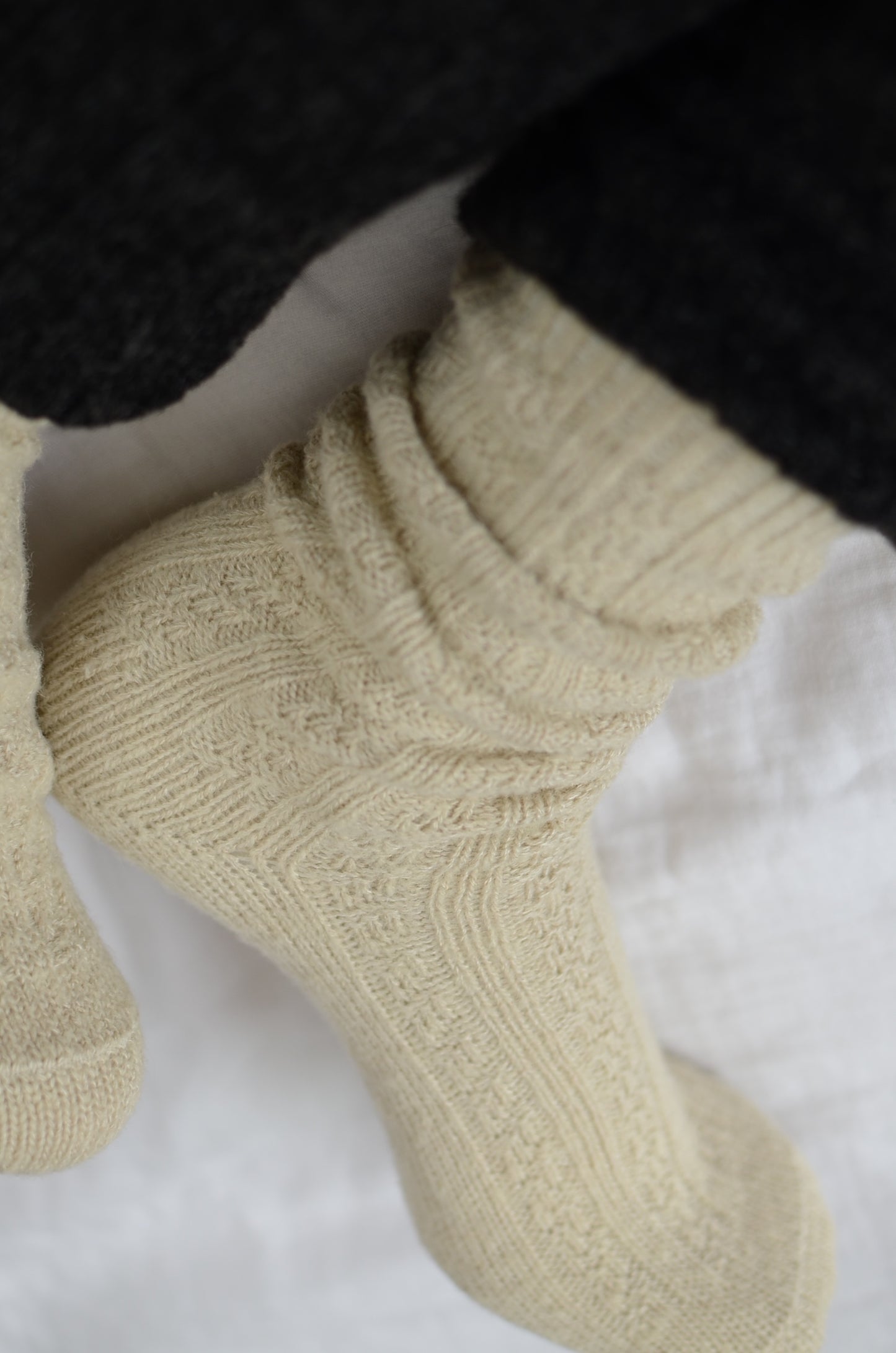 Natural wool socks(M) 日本製靴下