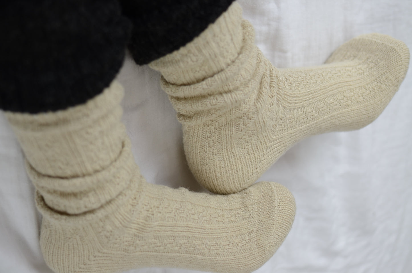 Natural wool socks(M) 日本製靴下