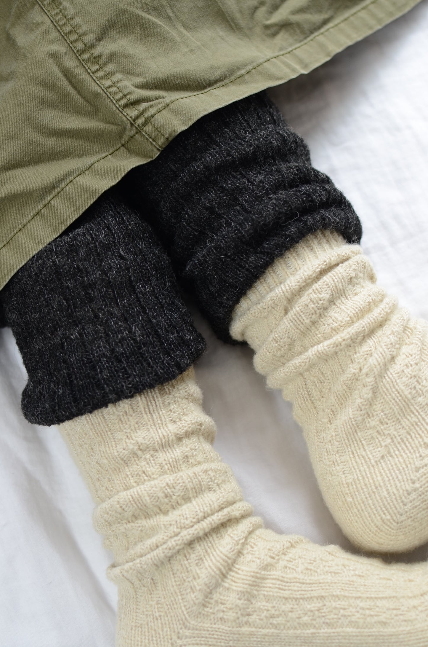 Natural wool socks(M) 日本製靴下