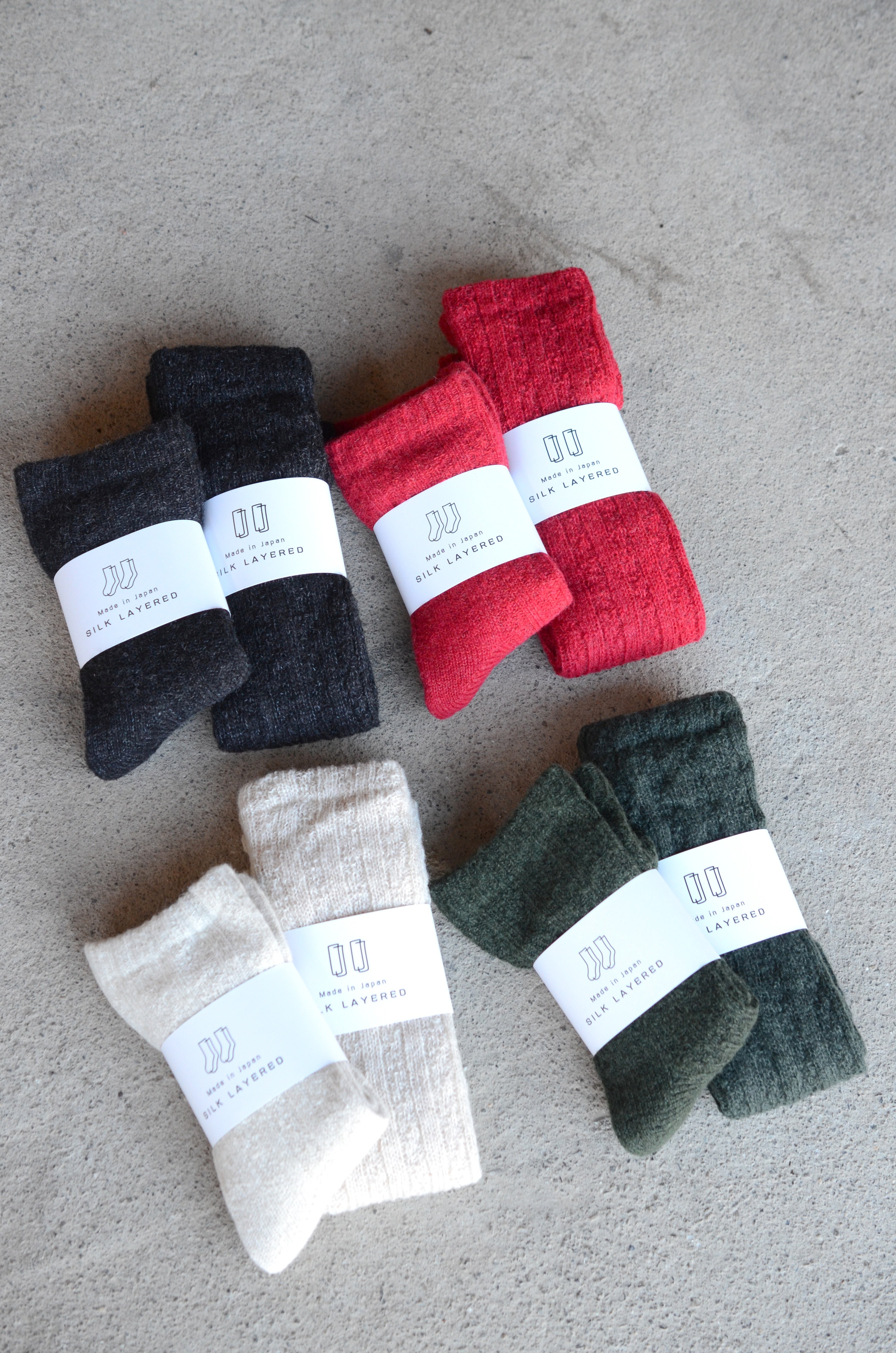 足元最強あったかセット　SILK LAYERED SOCKS＋LONG WARMER
