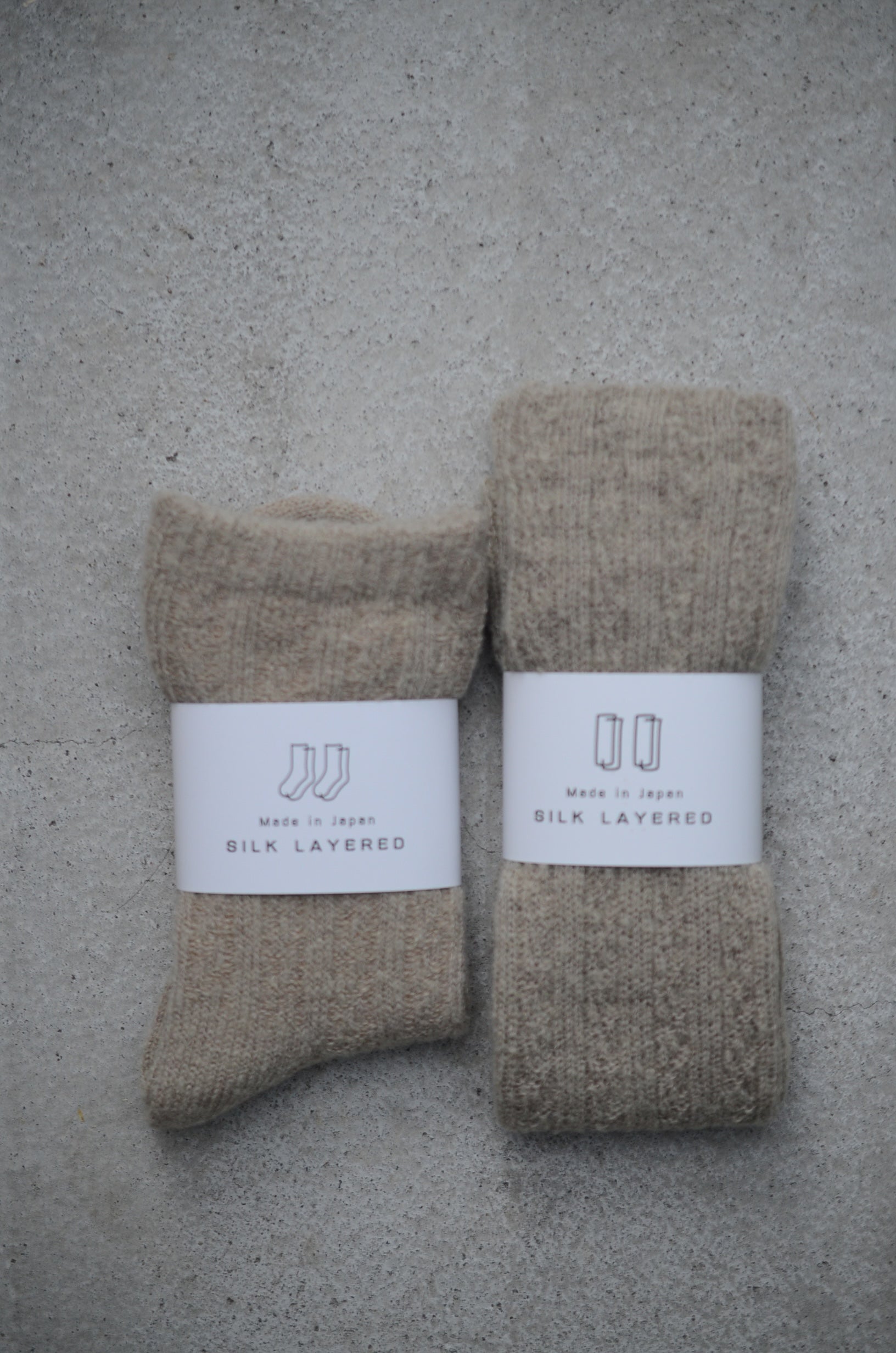 4111TA SILK LAYERED  シルク二重編みレッグウォーマー