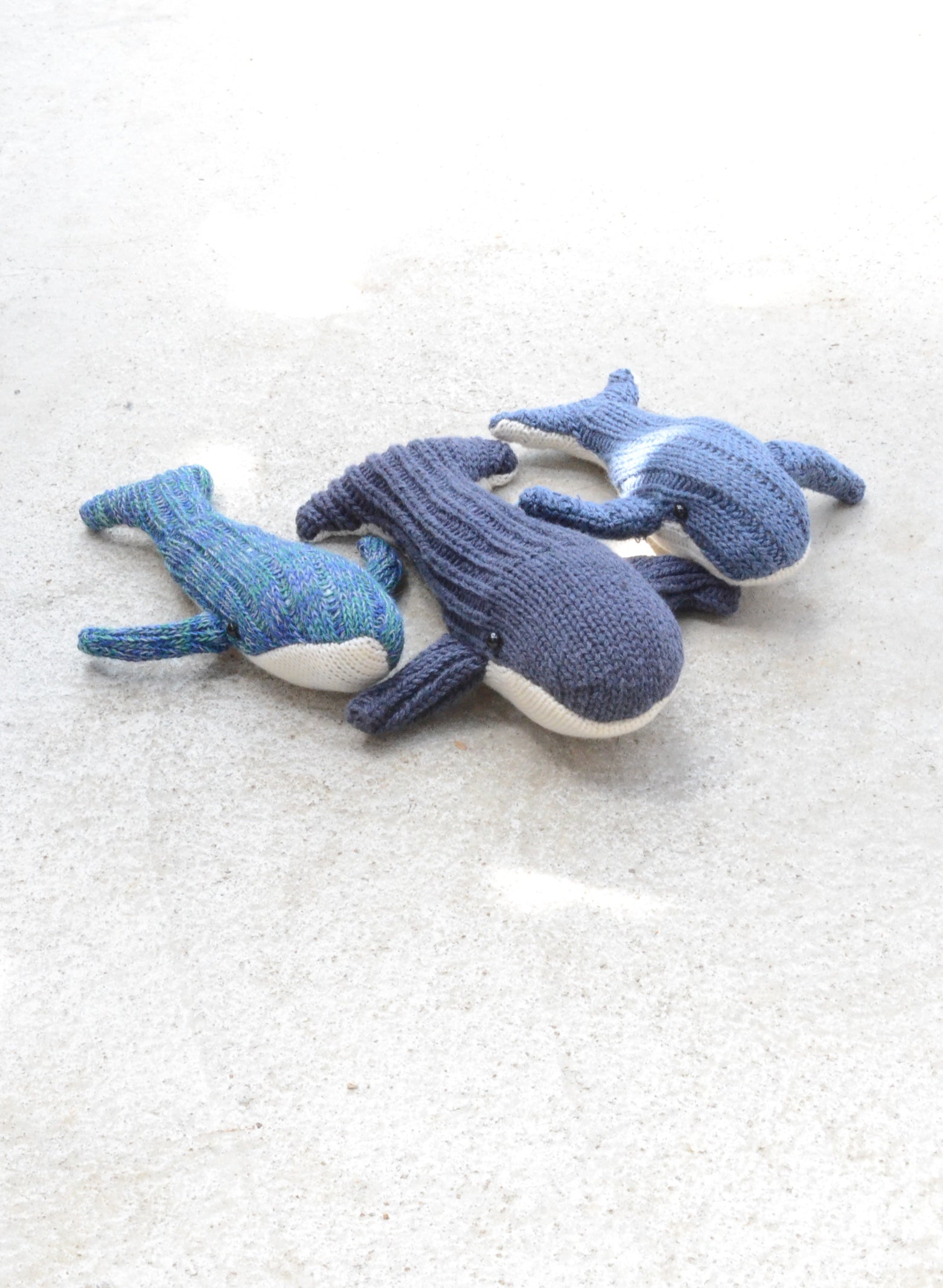 くじら／handmade socktoys