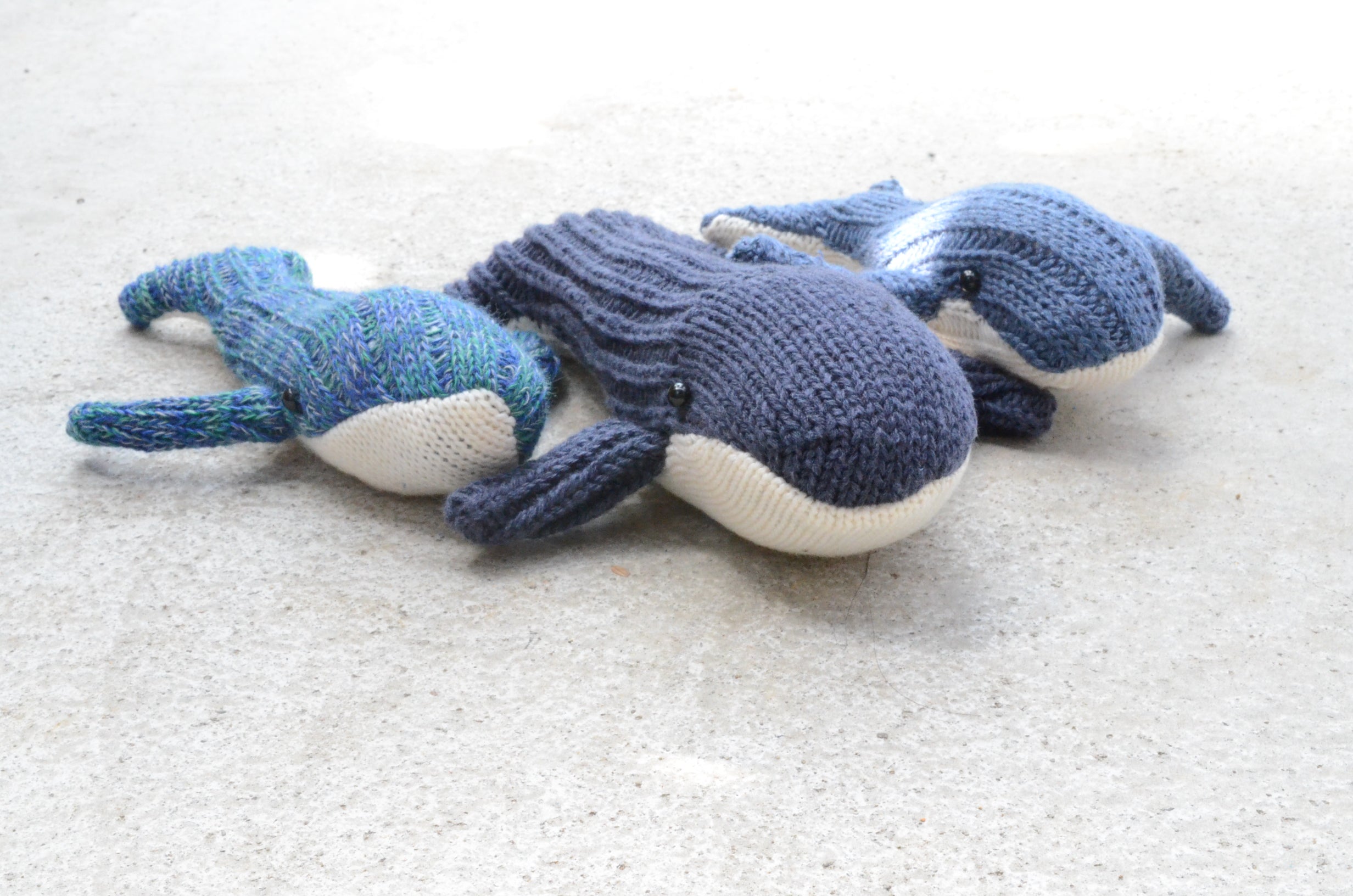くじら／handmade socktoys