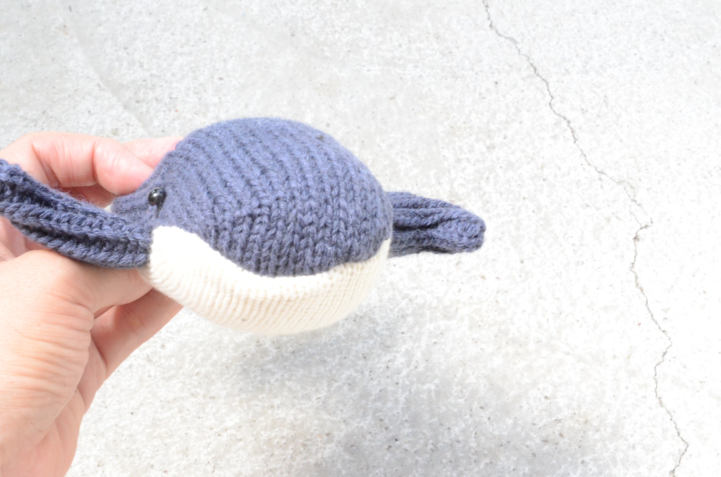 くじら／handmade socktoys