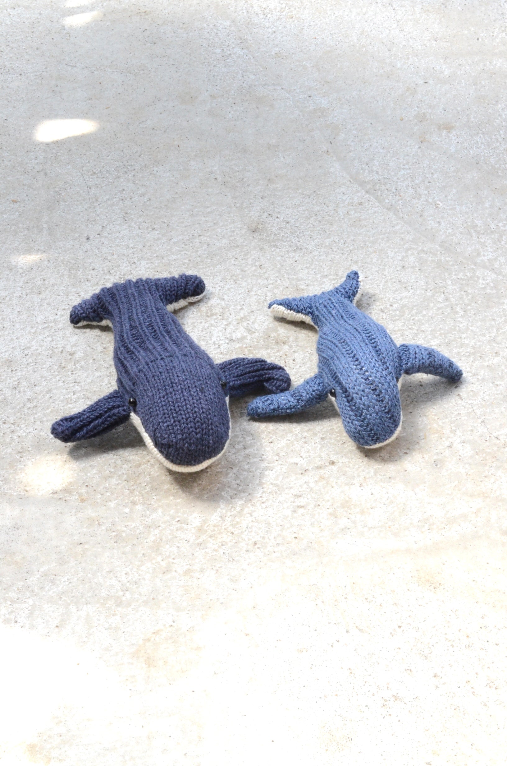 くじら／handmade socktoys