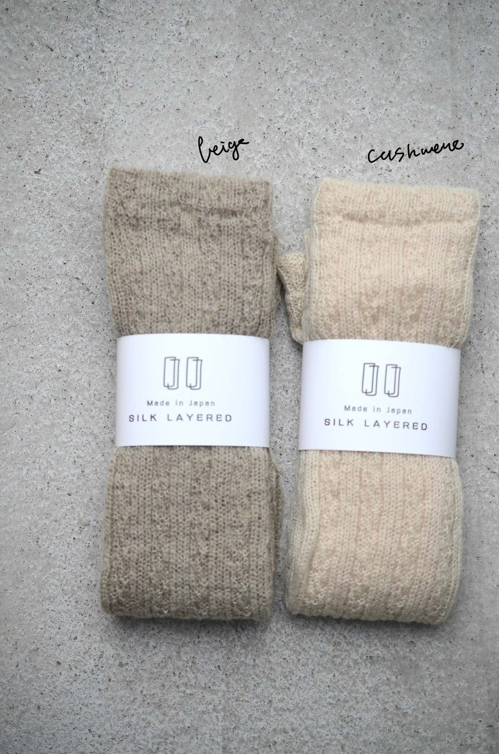 4111TA SILK LAYERED  シルク二重編みレッグウォーマー