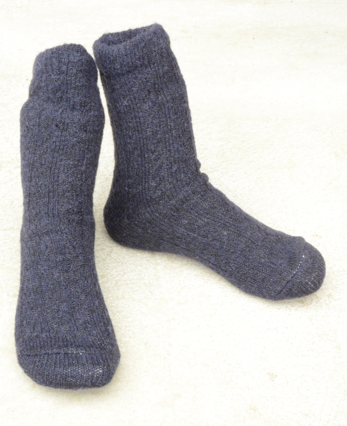 SILK LAYERED SOCKS（2111TA）モヘア調シルクとウール二重ソックス