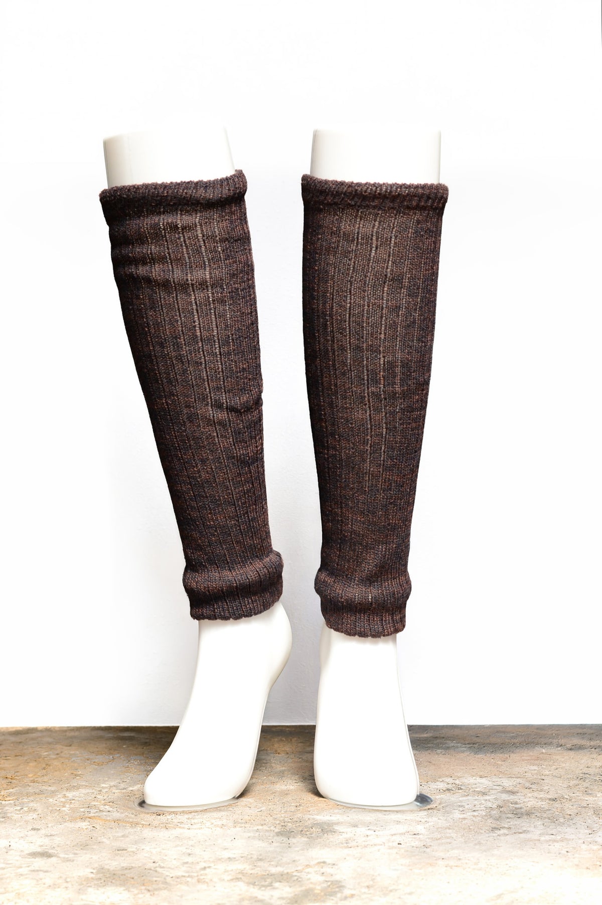 肌側シルク二重編みレッグウォーマー　SILK LAYERED LEGWARMER