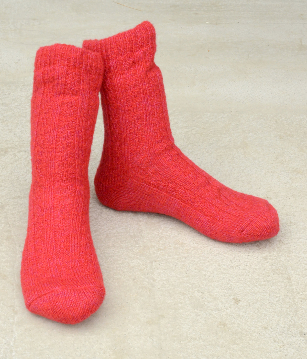 SILK LAYERED SOCKS（2111TA）モヘア調シルクとウール二重ソックス
