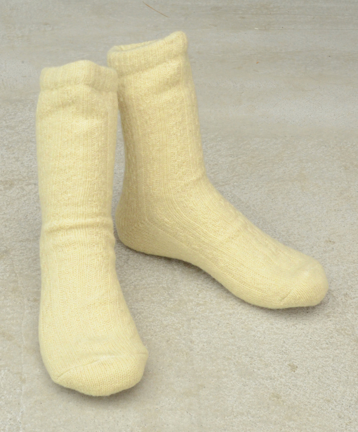 SILK LAYERED SOCKS（2111TA）モヘア調シルクとウール二重ソックス