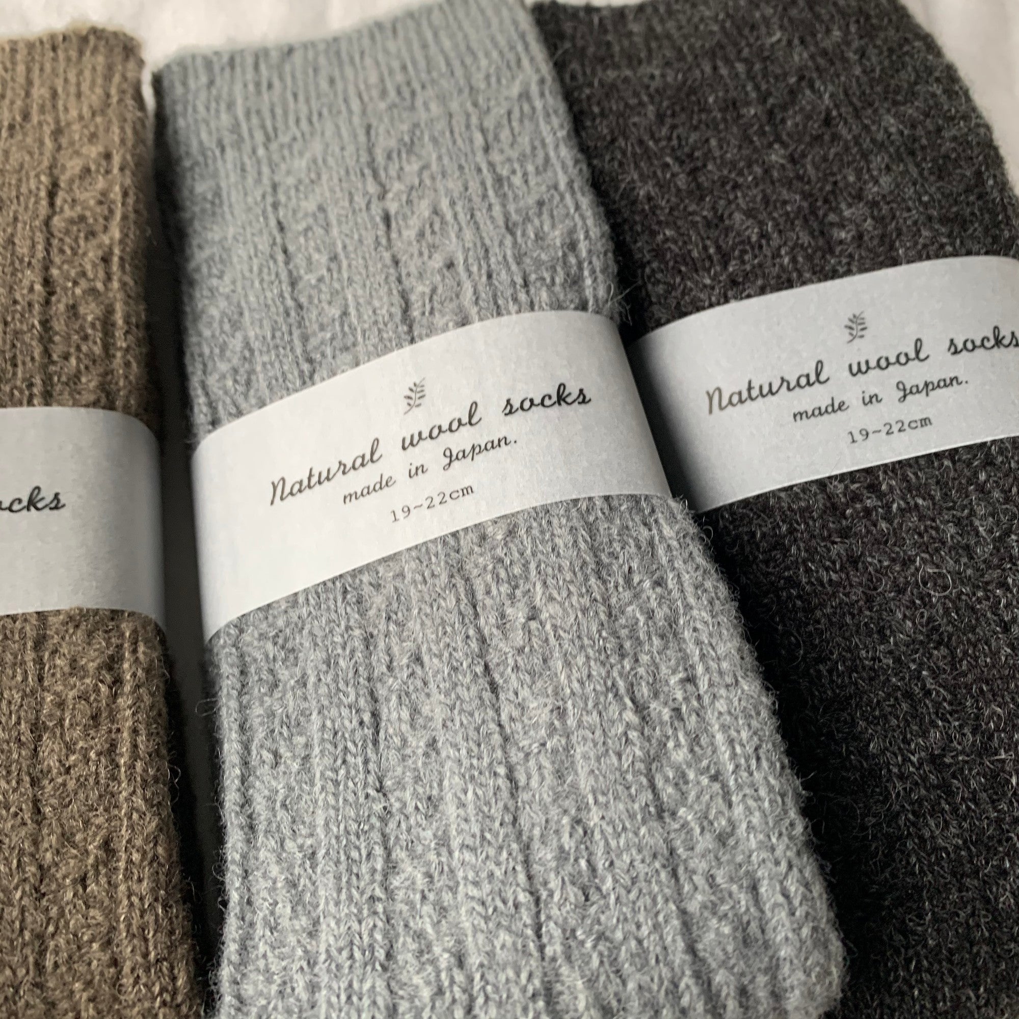 Natural wool socks (S) 