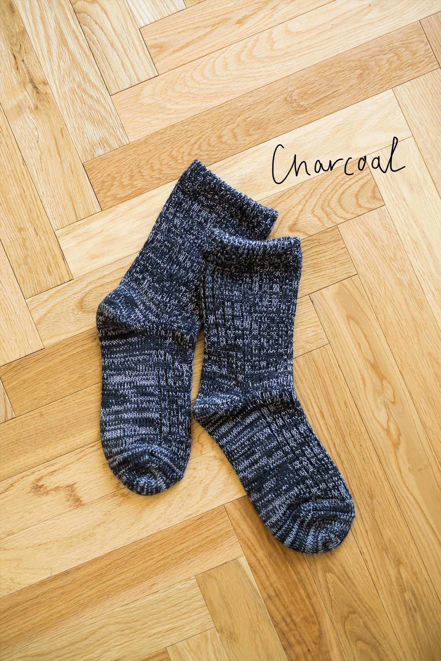 Silk and cotton double layered socks