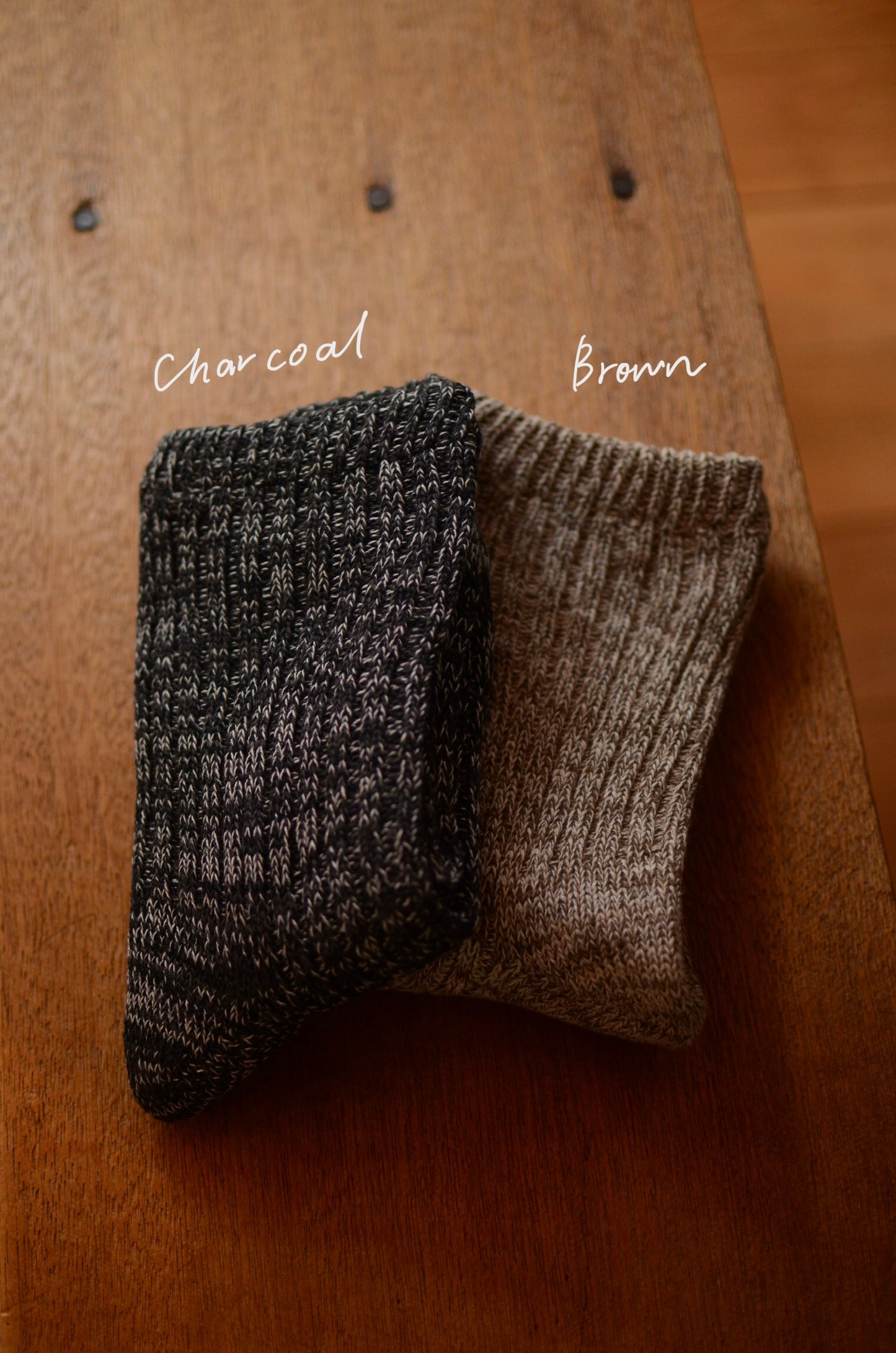 Silk and cotton double layered socks