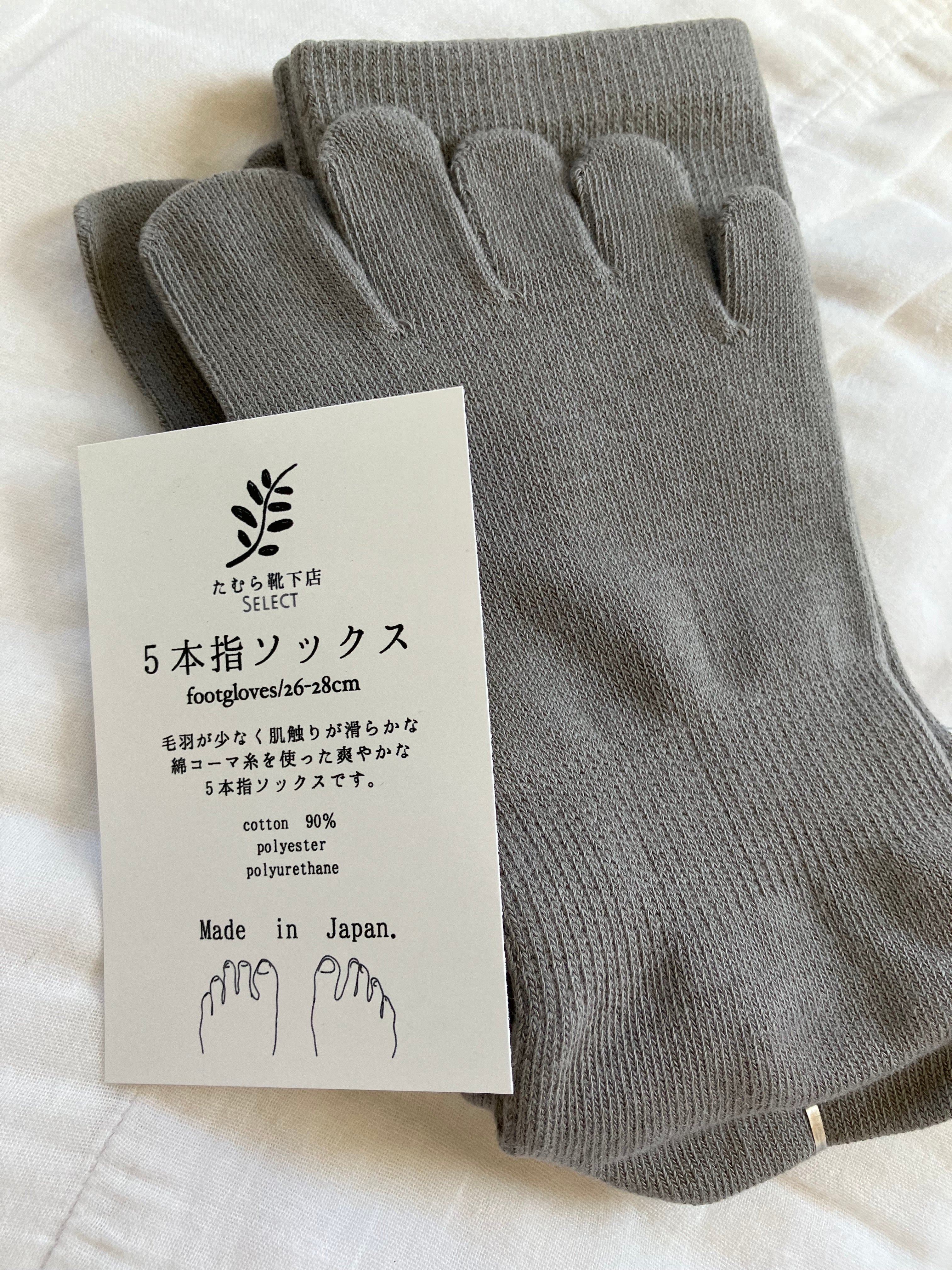 日本製5本指ソックス footgloves/madeinjapan