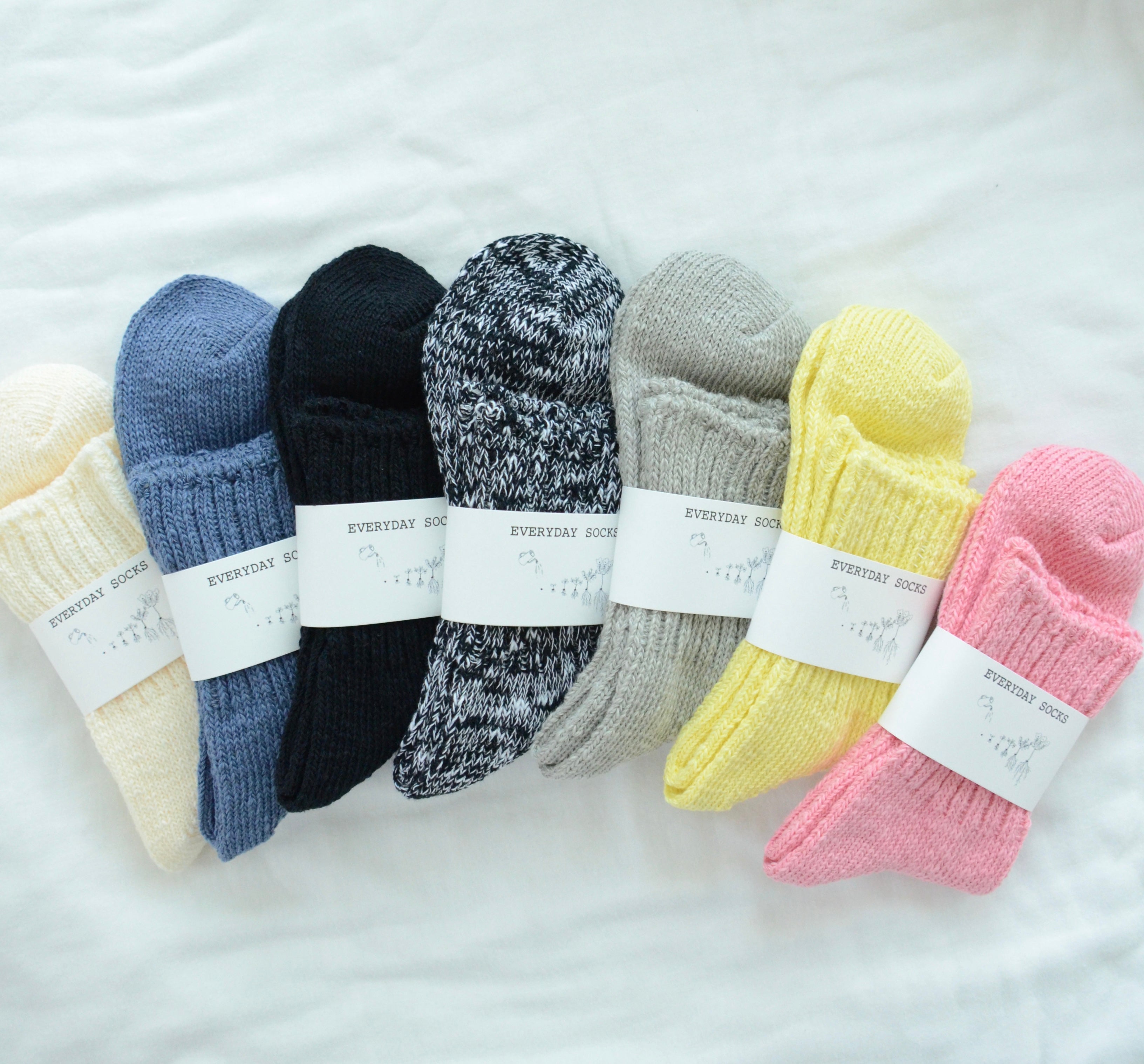 'EVERYDAY SOCKS' 爽やかローゲージソックス