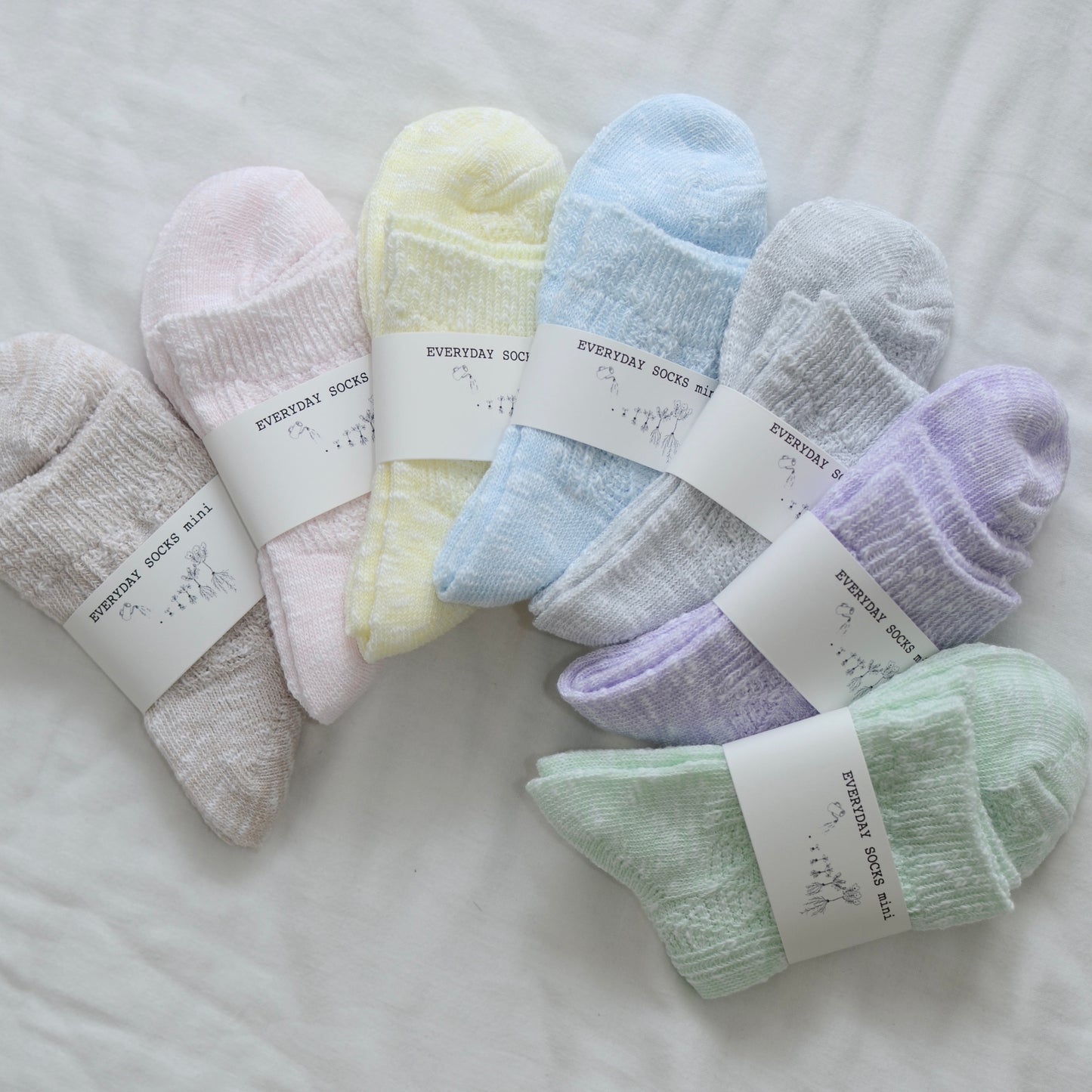 EVERYDAY SOCKS mini (22 ~ 24cm) 7 colors